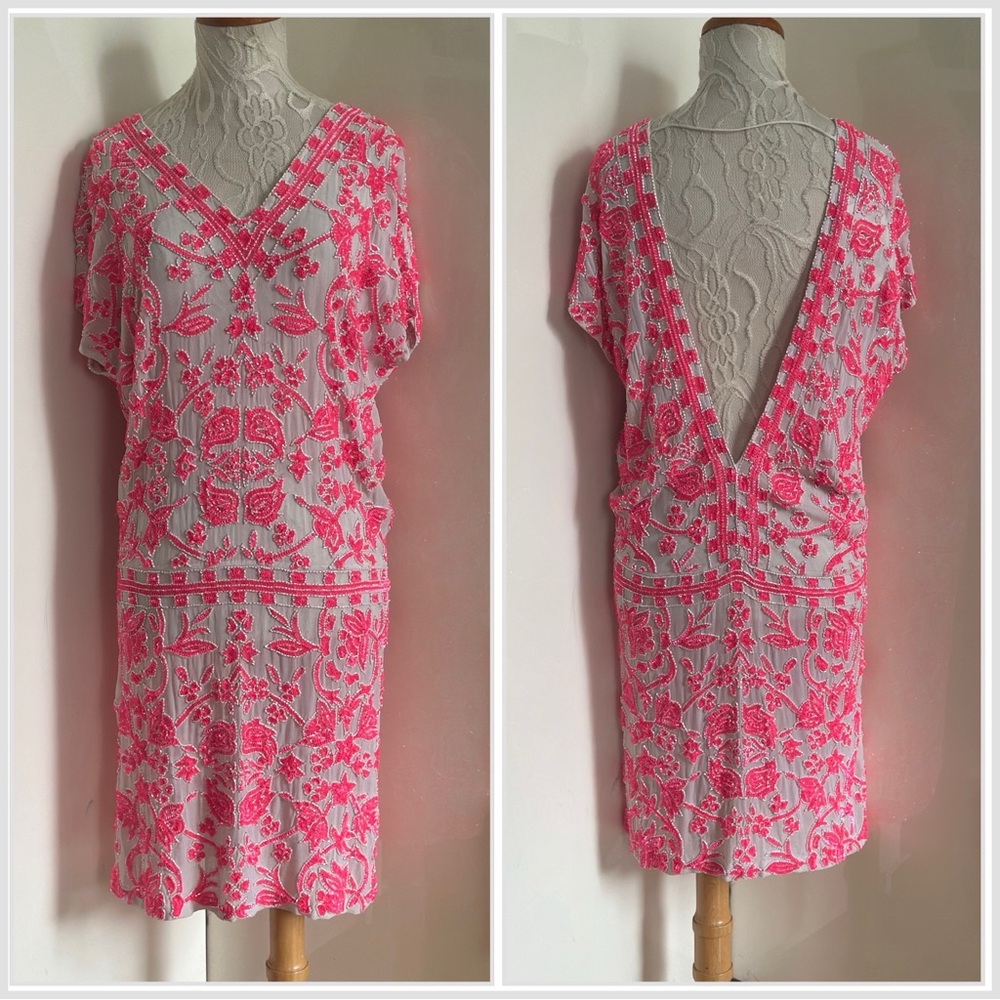 NWT ANTIK BATIK Timeo Beaded Dress sz S 38